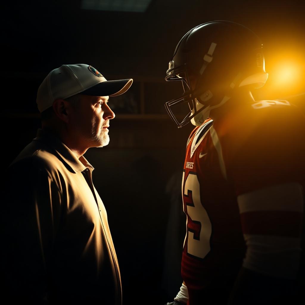 Practitioner speaking one to one with a player